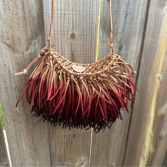 Ulla Johnson Valeria fringed leather crossbody bag Sold at revolve - Picture 2 of 11